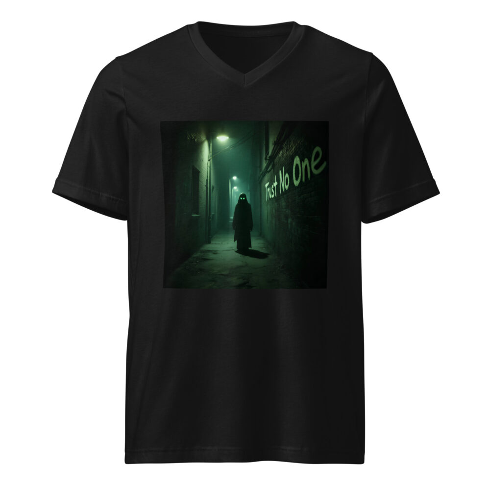 Trust No One Unisex Short Sleeve V-Neck T-Shirt